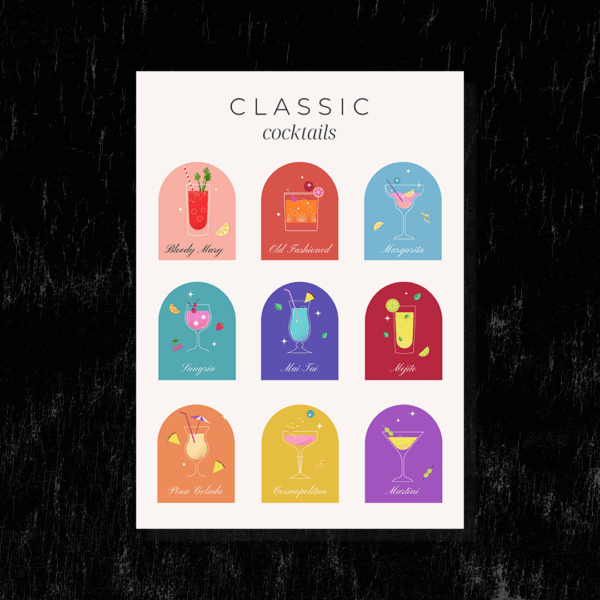 Poster – Classic Cocktails